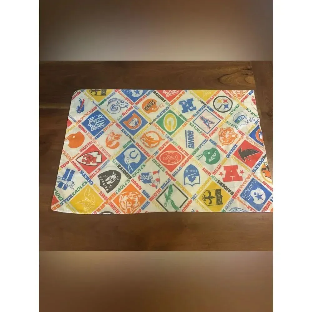 Vintage NFL Team Pillowcase Perma-Prest Muslin